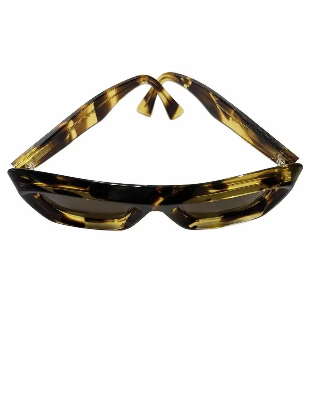 Bottega Veneta Havana Tortoise Sunglasses 53-19-145 Brown Lens Italy